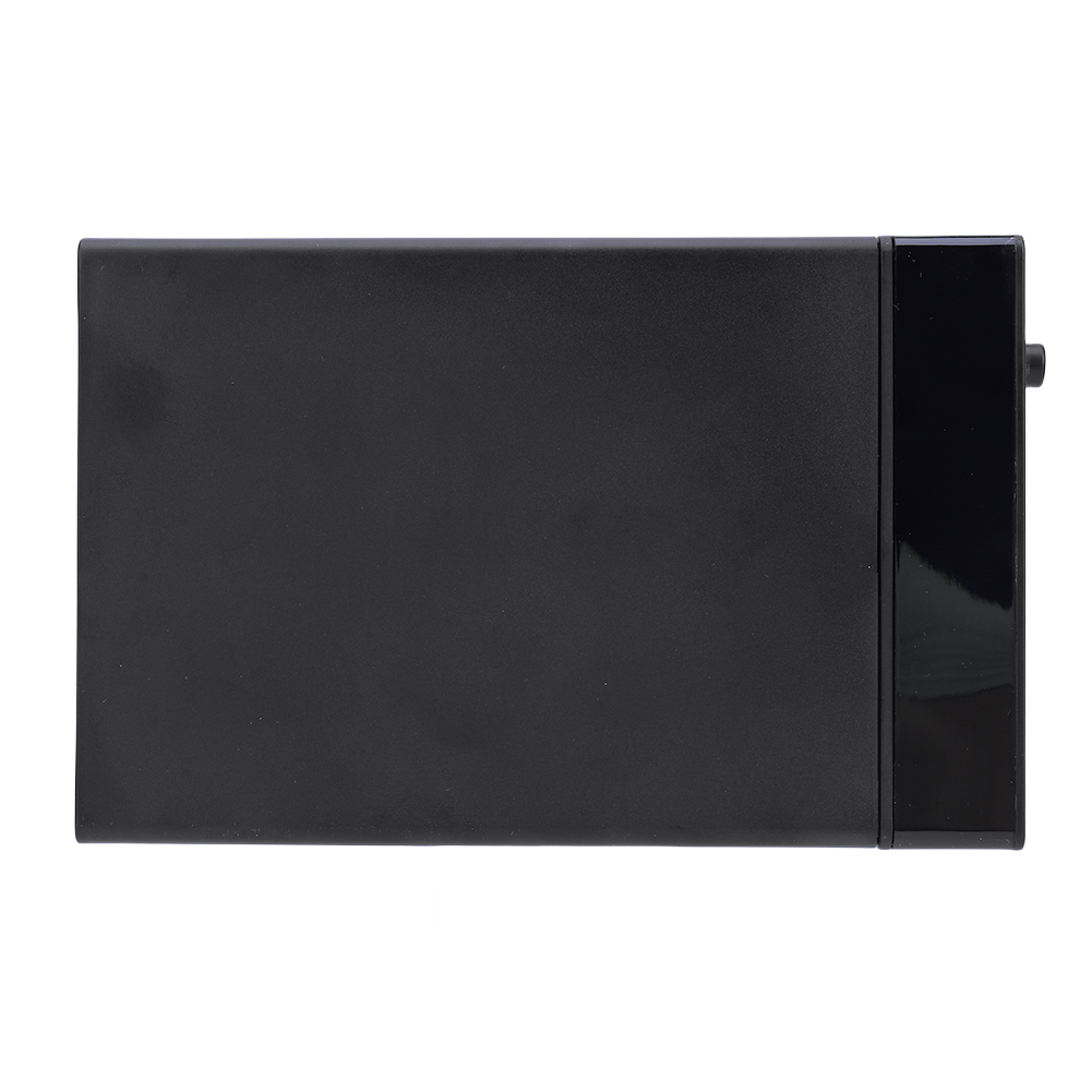 Caja de unidad de disco duro Plug and Play negra para HDD externo SATA 1/2/3 de 3,5 pulgadas