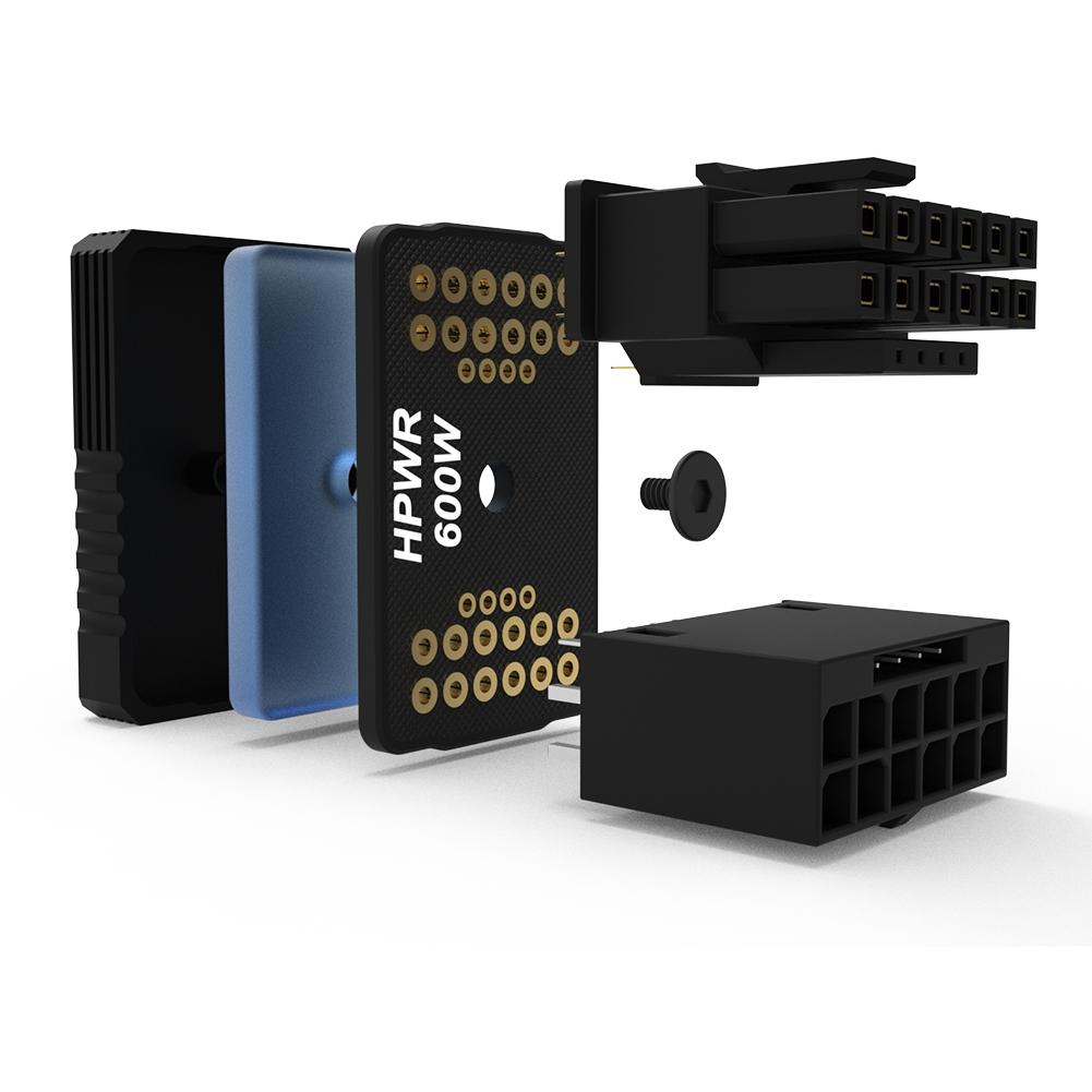 thumbnail image 2 of Adaptador de tarjeta gráfica ATX3.0 para RTX 4090 4080 4070 Ti 3090 Ti (RVS plateado), 2 of 9