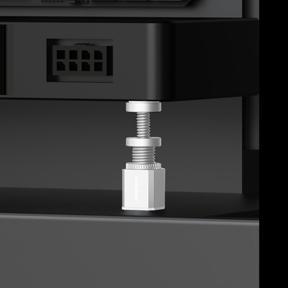 thumbnail image 1 of Soporte de tarjeta gráfica COOLMOON para chasis ATX/M-ATX/ITX (plateado de 28 a 50 mm), 1 of 5