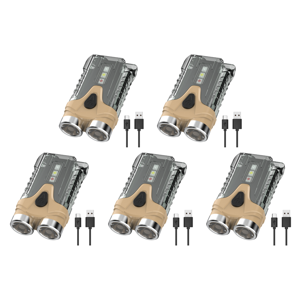 thumbnail image 5 of USB XPG LED Mini antorcha 300LM 500mAh Tipo-C Linterna recargable Café, 5 of 8