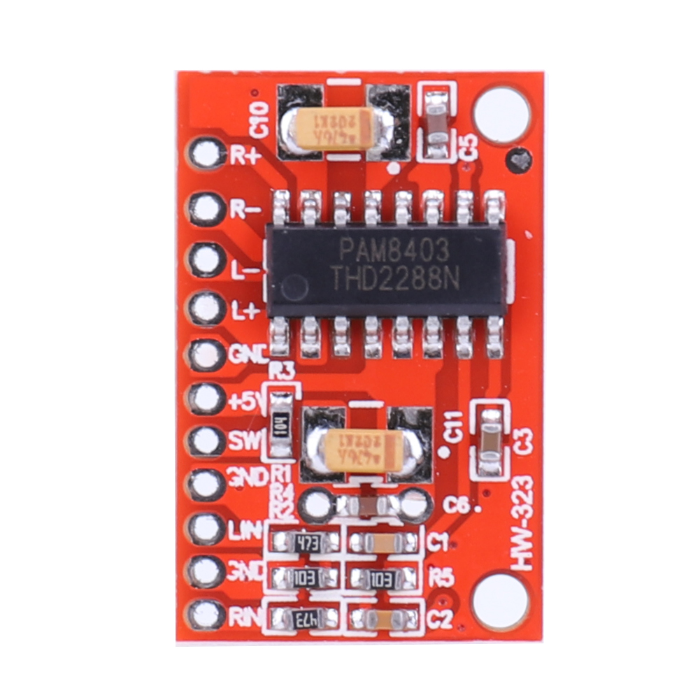 thumbnail image 4 of Placa amplificadora de potencia Digital PAM8403, módulo Mini amplificador de doble canal, 2x3W, 5V, 4 of 7