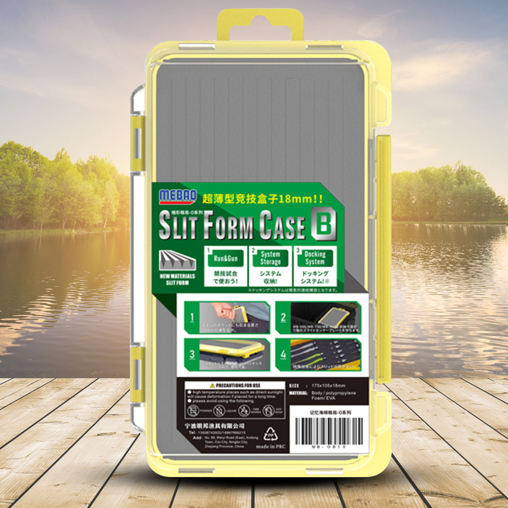 thumbnail image 4 of caja de pesca señuelo compartimentos de cebo portátiles cajas de gancho herramienta al aire libre amarillo, 4 of 5