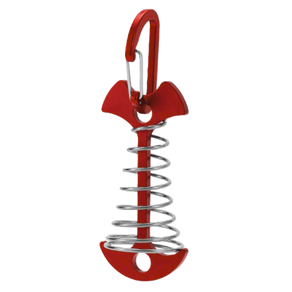 thumbnail image 1 of Fishbone Nail Cuerda Hebilla Camping Ground Portable Spring Hook Wind Red, 1 of 5